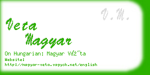veta magyar business card